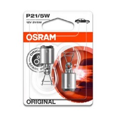 Set 2 becuri P21 5W 12V Osram Original Blister