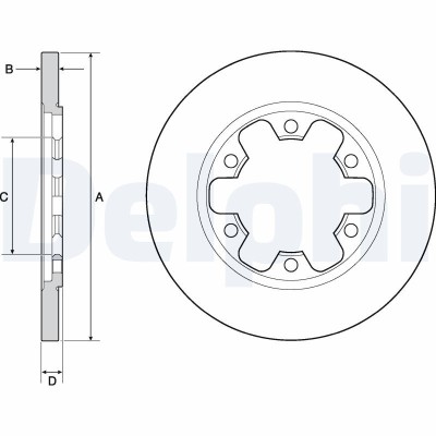DELPHI BG4680C Disc frana foto
