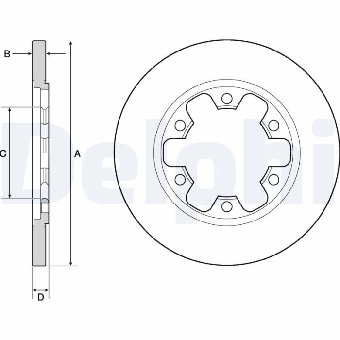 DELPHI BG4680C Disc frana