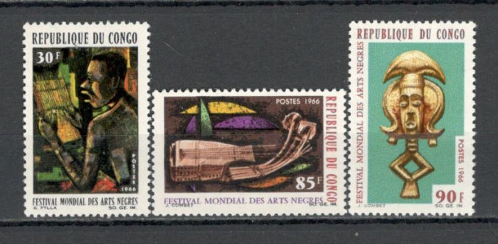 Congo (Brazzaville).1966 Posta aeriana-Festival international de arta SC.595