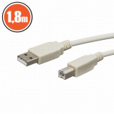 Cablu USB 2.0 fisa A - fisa B1,8 m, Carguard