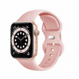 Cumpara ieftin Curea Ceas Apple Watch 1 2 3 4 5 6 7 SE (38mm 40 mm 41 mm) Roz W031, Techsuit