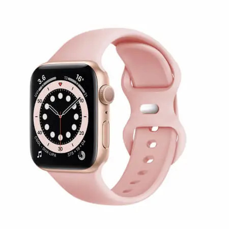 Curea Ceas Apple Watch 1 2 3 4 5 6 7 SE (38mm 40 mm 41 mm) Roz W031