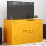 VidaXL Comodă TV, galben muștar, 67x39x44 cm, oțel