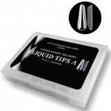 Tipsuri Unghii Reutilizabile Smart Forms Liquid Tips Set 120 Buc, 12 Marimi, Tip Balerina