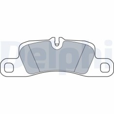 Placute frana Porsche Cayenne (92a) 05.10-, Spate, DELPHI