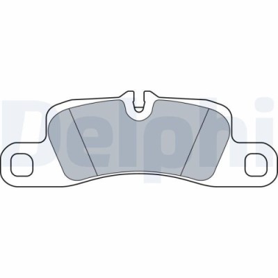 Placute frana Porsche Cayenne (92a) 05.10-, Spate, DELPHI foto