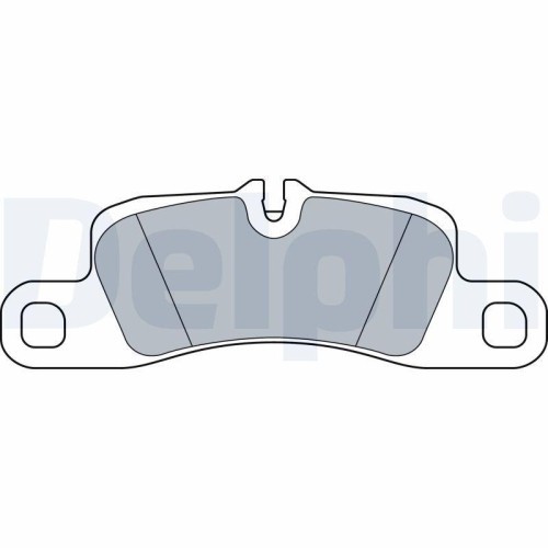 Placute frana Porsche Cayenne (92a) 05.10-, Spate, DELPHI