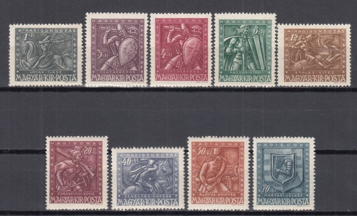 UNGARIA 1943 TIMBRU DE AJUTOR FUNDATIA RANITILOR DE RAZBOI SERIE MNH