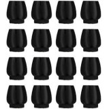 Capace Protectoare pentru Picioarele Scaunelor cu P&acirc;slă, Set 16 bucăți, Silicon Negru, 12-16 mm