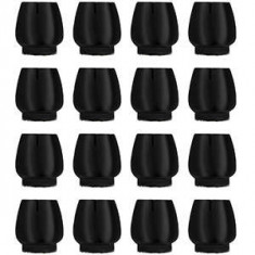 Capace Protectoare pentru Picioarele Scaunelor cu Pâslă, Set 16 bucăți, Silicon Negru, 12-16 mm