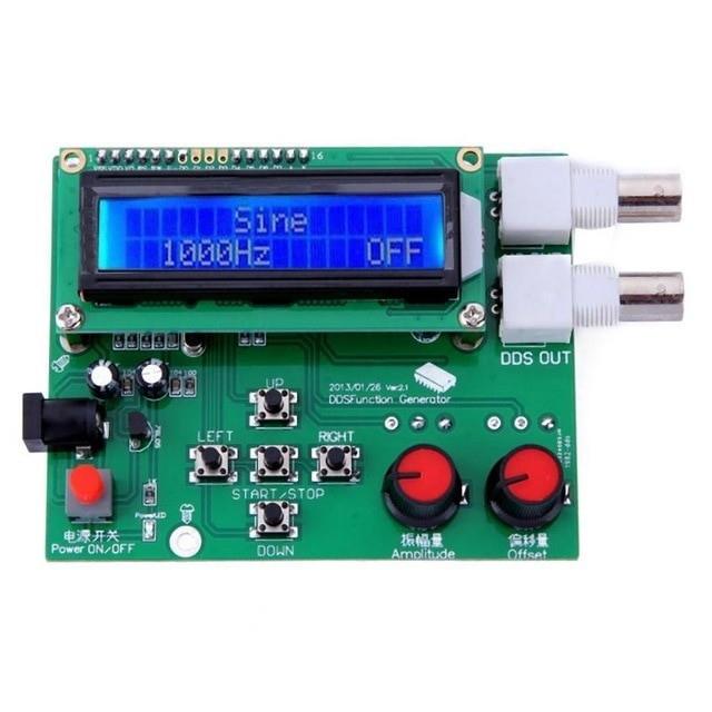 Generator semnal DDS 1Hz-65534Hz DC 7V-9V cu ecran LCD 16x2