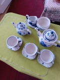 Se de ceai din portelan rusesc GZHEL 11 piese