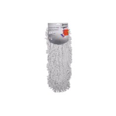 Rezerva Mop Bumbac Zorex, 41x12.5 cm, Culoare Alba, Greutate 168 g, Rezerve Mop, Rezerve Mopuri Plate, Rezerve pentru Mop Plat, Rezerve de Bumbac pent foto