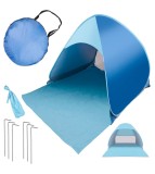 Cort de Plaja Pop-Up cu Protectie UV50 Autodesfasurare 140 cm
