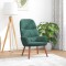 vidaXL Scaun de relaxare, verde &icirc;nchis, catifea