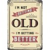 Placa metalica - Not Getting Old - 10x14 cm, Nostalgic Art Merchandising