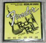Set 6 corzi pentru chitara Guitar Fender Rock n Roll,010,013,017,026,036,046