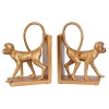Set doua suporturi carti cu maimute aurii CW228