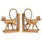 Set doua suporturi carti cu maimute aurii CW228