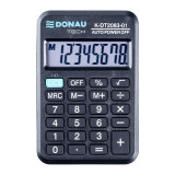 Calculator De Buzunar, 8 Digits, 88 X 59 X 10 Mm, Donau Tech Dt2083 - Negru