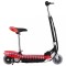 vidaXL Trotinetă electrică cu șa și LED-uri, roșu, 120 W 91961