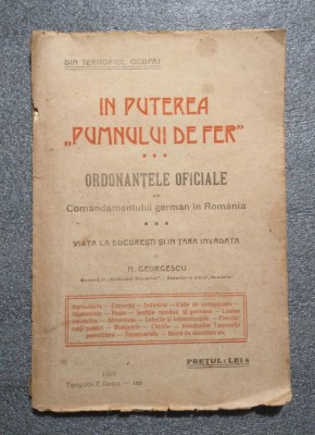N. Georgescu - &amp;Icirc;n puterea &amp;quot;Pumnului de Fer&amp;quot;: ordonanţele oficiale... (1918) foto
