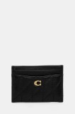 Coach carcasa din piele Essential Card Case culoarea negru