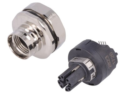 Conector M12 mamă IP67 8 pini foto