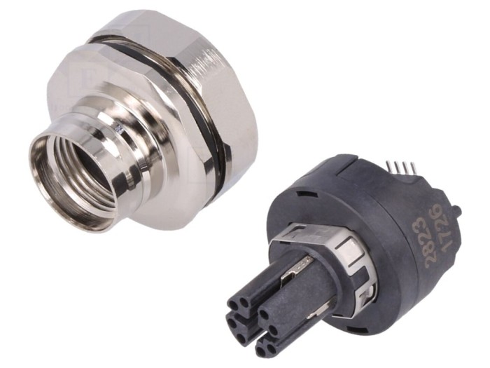 Conector M12 mamă IP67 8 pini
