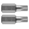 Set 2 biti Spine M8 x 30mm NEO TOOLS 10-900 Otel S2, pentru suruburi Spline, reparatii auto, HardWork ToolsRange
