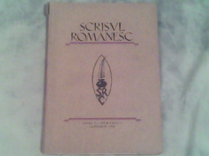 Scrisul Romanesc-anul I nr.3 Decembrie 1928