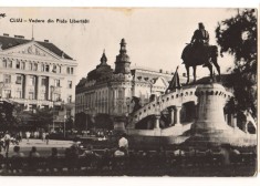 CPIB 22146 - CARTE POSTALA - CLUJ. VEDERE DIN PIATA LIBERTATII, RPR