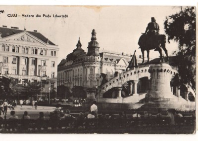 CPIB 22146 - CARTE POSTALA - CLUJ. VEDERE DIN PIATA LIBERTATII, RPR foto
