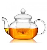 Ceainic din sticla 1000 ml, cu capac si infuzor din sticla, Teapot