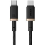 Cablu alimentare si date Baseus Dura, Fast Charging Data Cable pt. smartphone, USB Type-C la USB Type-C 100W, braided, 1m, galben + negru