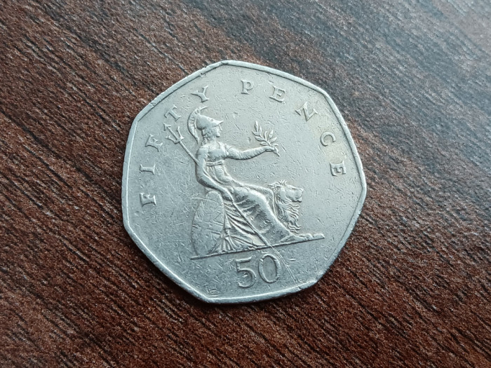 M3 C50 - Moneda foarte veche - Anglia - fifty pence - 1997