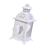 Felinar decorativ metalic pentru lumanare, 10 x 21 cm