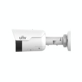 Camera IP bullet Uniview 4MP PoE, IR si lumina alba 30 m, audio bidirectional