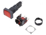 Comutator apăsare 16mm 1 NC roșu XB6DW4B2B
