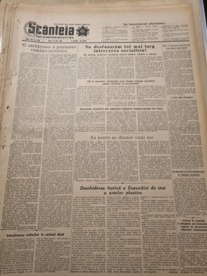 scanteia 13 mai 1952-art. raionul barlad,cursa pacii ciclism foto