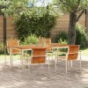 Set de masă pentru grădină 5 pcs Lemn masiv de teak