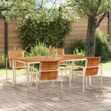 Cumpara ieftin Set de masă pentru grădină 5 pcs Lemn masiv de teak