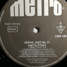 Anita O'Day - Verve Jazz (1981/Metro/RFG) - disc Vinil/Vinyl