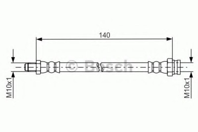 Conducta / cablu frana OPEL CORSA D (2006 - 2016) BOSCH 1 987 481 669 foto