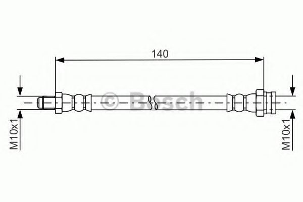 Conducta / cablu frana OPEL CORSA D (2006 - 2016) BOSCH 1 987 481 669