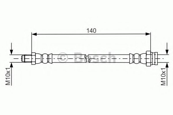 Conducta / cablu frana OPEL CORSA E (2014 - 2016) BOSCH 1 987 481 669