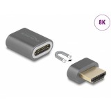 Adaptor magnetic HDMI-A 8K60Hz T-M, Delock 66684