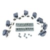Set 24 Piese Reconditionare Cabina Dus Gri - Role, Tampoane, Dopuri - Universal, Plastic ABS, Otel Anticoroziv, 25mm