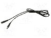 Cablu alimentare DC, DC 5,5/2,1 mufa, DC 5,5/2,1 soclu, negru, 3m, WEST POL - P21-C21-C050-300BK